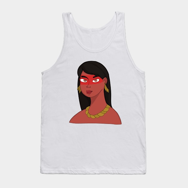 Native Woman Tank Top by DiegoCarvalho